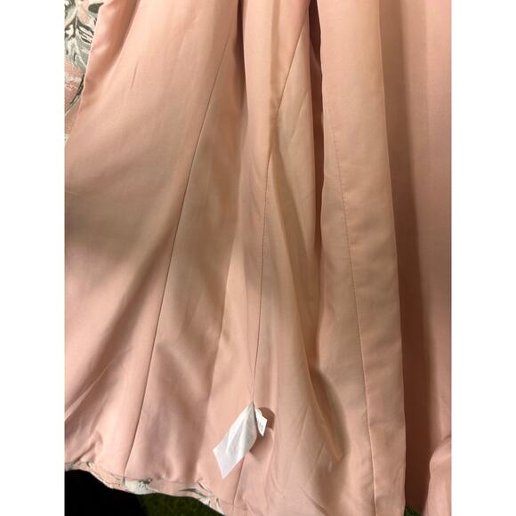 LOFT Outlet Pink Floral Linen Blend Blazer Tailored Jacket Workwear Size 14 - Picture 6 of 9